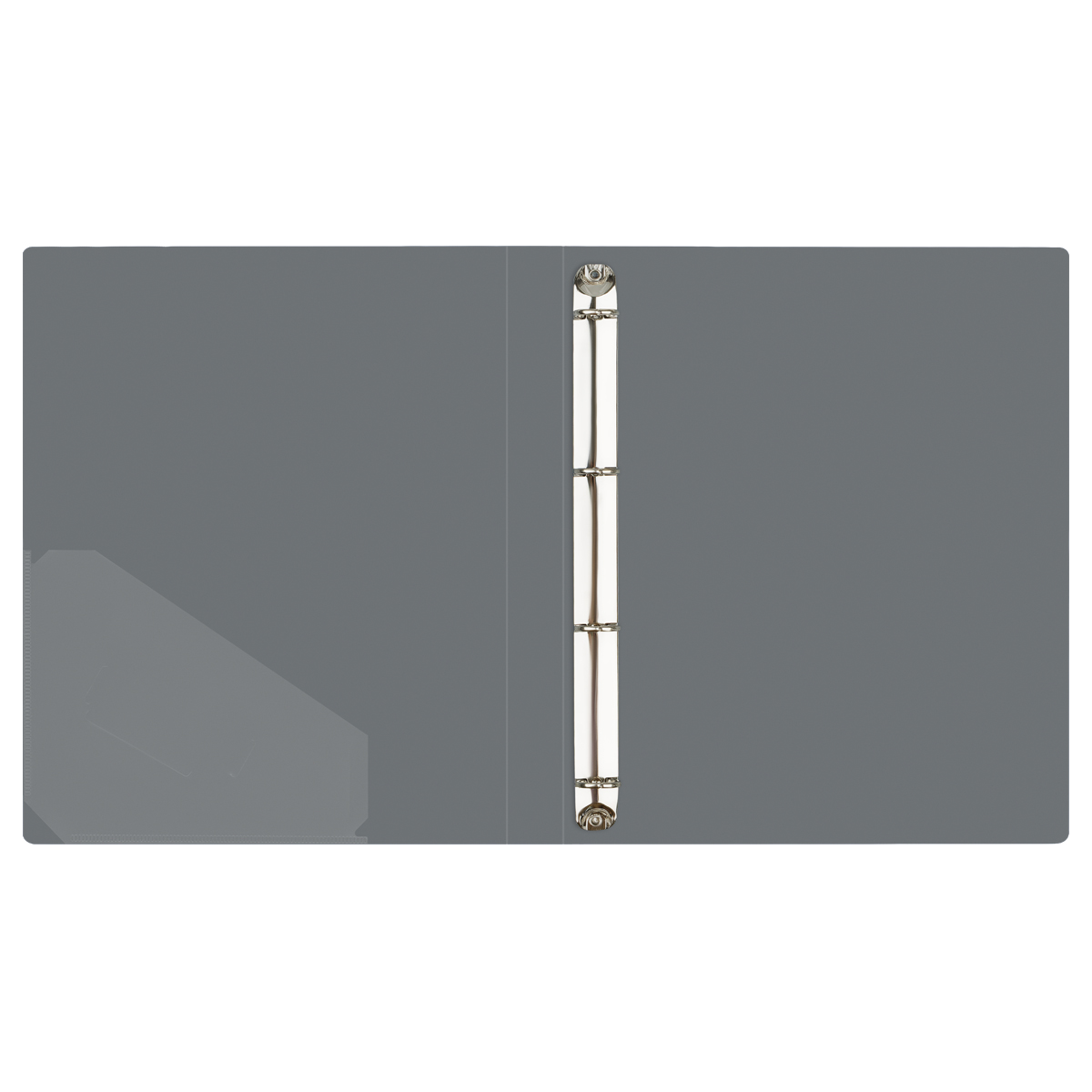 Папка на 4х кольцах 25мм СТАММ Стандарт Серая