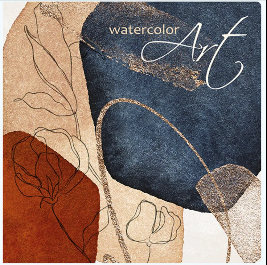 Скетчбук 190х190мм 32л Полином 7БЦ, для акварели 200г/м2 Гознак