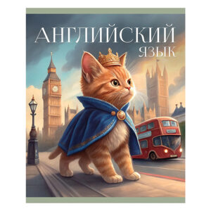 Тетрадь 40 л. клетка Эксмо Усатые умники АНГЛИЙСКИЙ ЯЗЫК