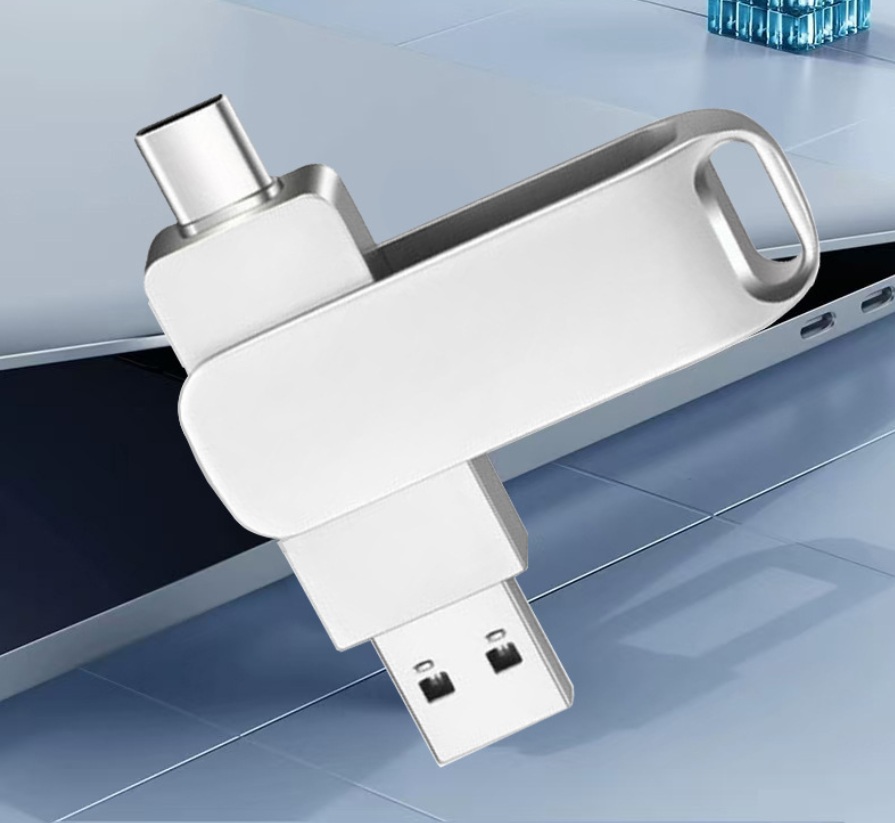 Флеш-диск 128 GB с двумя интерфейсами Tape-C и USB 3.0
