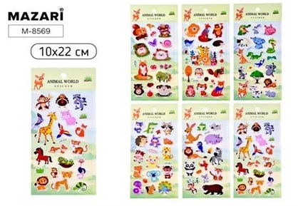 Наклейки Mazari Животные, 6 диз