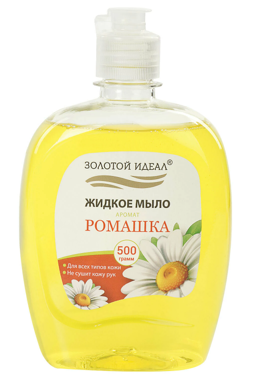 Жидкое мыло 500мл ЗОЛОТОЙ ИДЕАЛ Ромашка