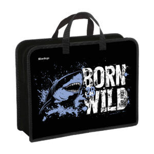 Папка с ручками Berlingo Born to be WILD, черная