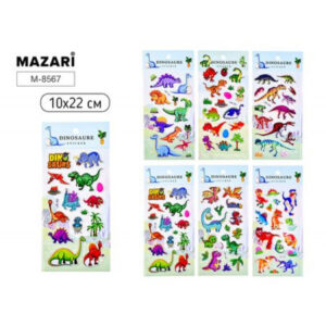 Наклейки Mazari Динозавры, 6 диз