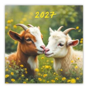 Календарь настенный перекидной 23х23см на 2027г Символ года