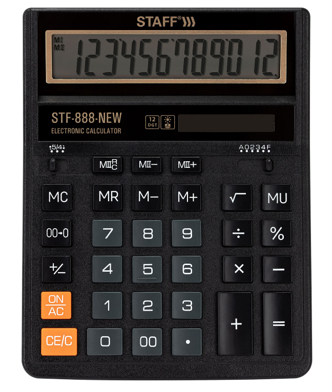 Калькулятор настольный STAFF STF-888-New 12-разр. 202х158мм