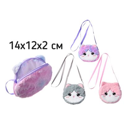 Сумочка плюшевая Mazari Cat 14х12 см