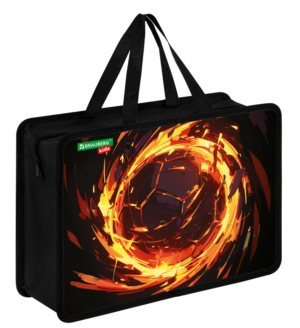 Папка с ручками BRAUBERG KIDS А4 Fire split, с расширением 10см