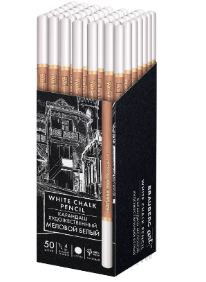 Карандаш меловой BRAUBERG ART CLASSIC белый