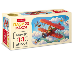 ПАЗЛЫ - MAXI 20 эл. Кот-пилот 230х165мм