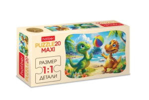 ПАЗЛЫ - MAXI 20 эл. Малыши Дино 230х165мм