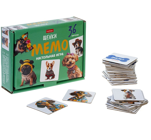 Игра настольная МЕМО 36 карточек Щенки
