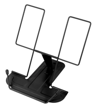 Подставка для книг BRAUBERG LINE, металлическая, черная