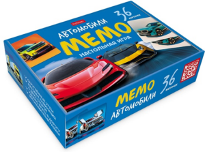 Игра настольная МЕМО 36 карточек Автомобили-