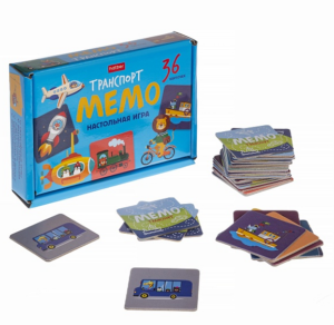 Игра настольная МЕМО 36 карточек Транспорт