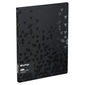 Папка 20 вкладышей Berlingo Triangle Black 17мм 1000мкм черная