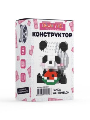 Конструктор Draw Me! ПАНДА АРБУЗ, 199 деталей