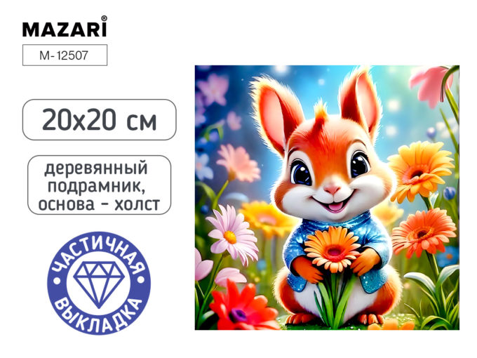 Алмазная мозаика 20х20см Белка