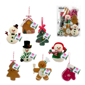 Елочные украшения ЗОЛОТАЯ СКАЗКА Новогодние персонажи 9см, ассорти (1ШТ)