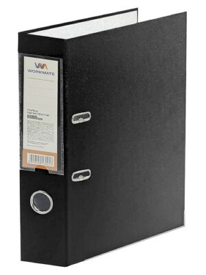 Папка-накопитель А4 75мм Workmate ПП черная, разборная
