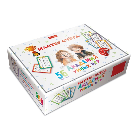 Игра обучающая Мастер счета 56 карточек Пиши-Стирай (М)