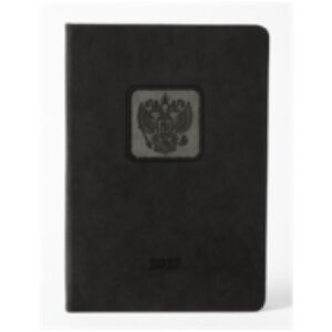 Ежедневник 2027г. А5 176л. Альфа-Тренд ГЕРБ черный