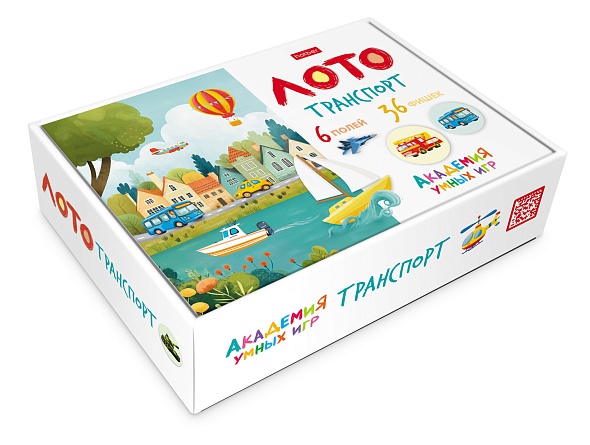 Игра развивающая Лото Транспорт 36 фишек (М)