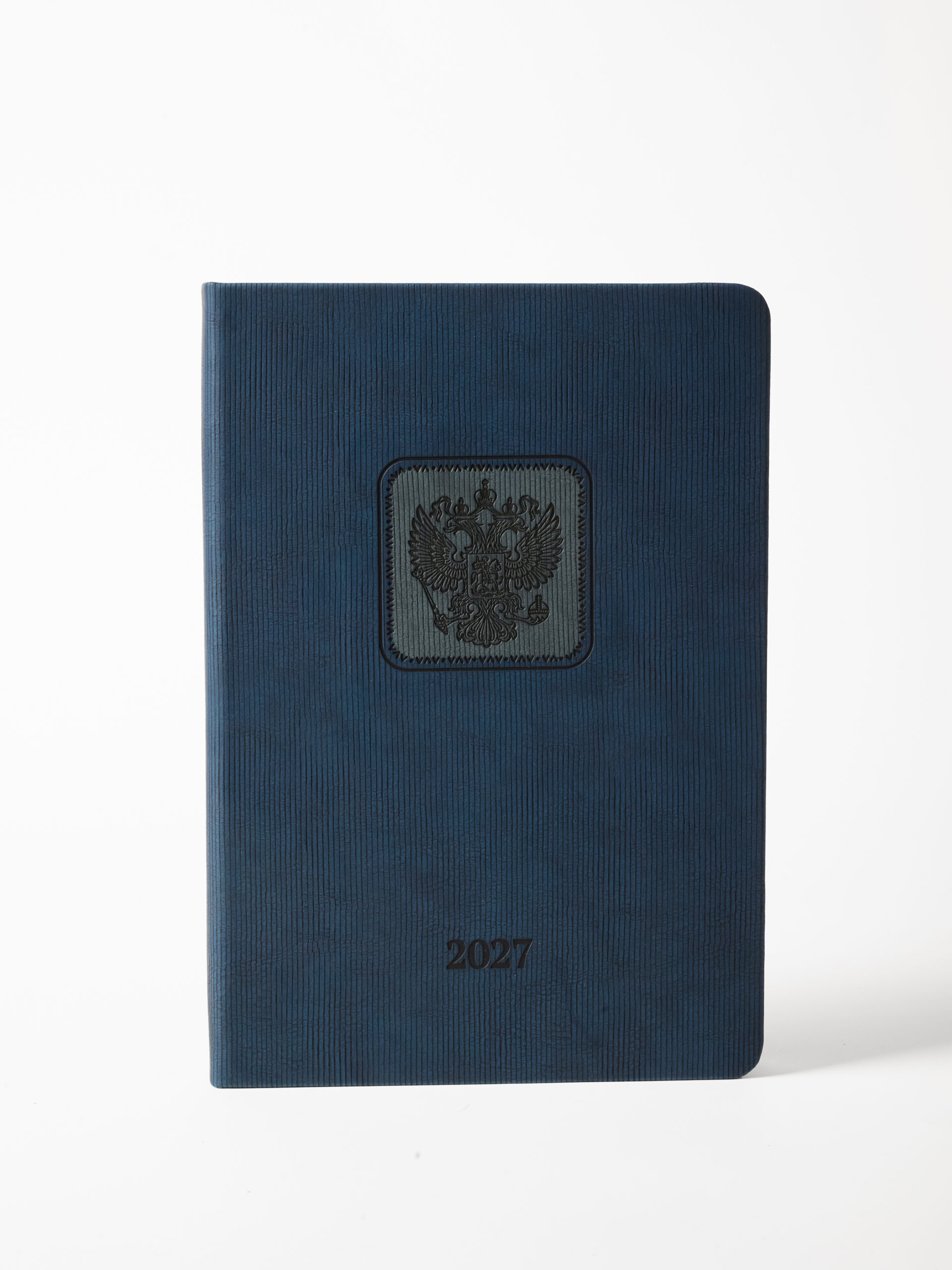 Ежедневник 2027г. А5 176л. Альфа-Тренд ГЕРБ синий