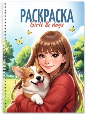 Раскраска-антистресс Проф-Пресс Девушки Girls&Dogs