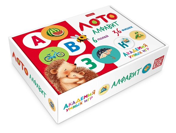 Игра развивающая Лото Алфавит 36 фишек (М)